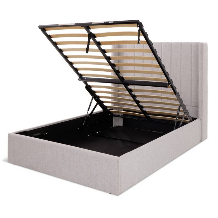 Habitat Kempley Small Double End Lift Ottoman Bed - Grey
