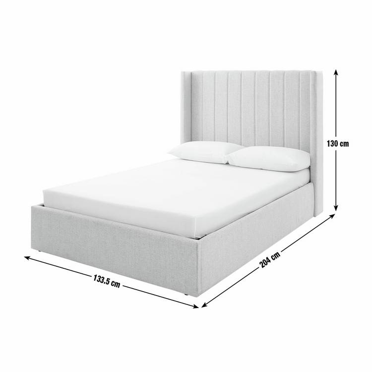 Habitat Kempley Small Double End Lift Ottoman Bed - Grey