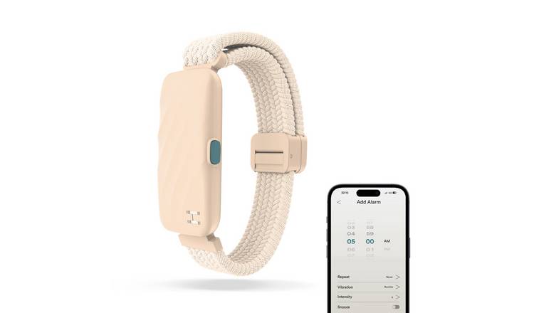 Homedics WakeBand Silent Alarm - Cream