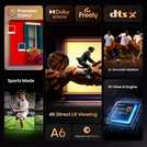 Hisense 65 Inch 65A6QTUK Smart 4K UHD HDR LED Freely TV