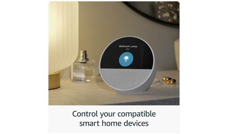 Amazon Echo Spot Smart Alarm Clock with Alexa - Blue