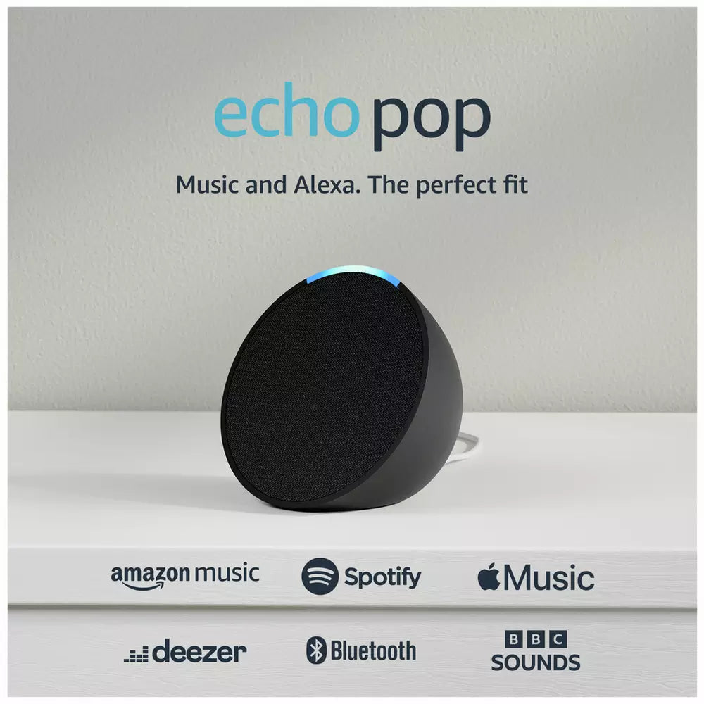 Amazon Echo Pop 2023 Smart Speaker with Alexa - Black