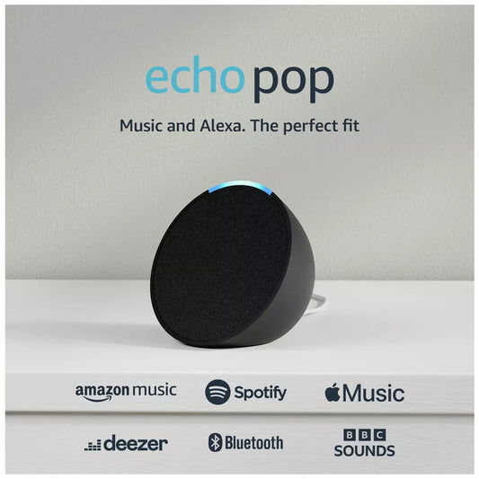 Amazon Echo Pop 2023 Smart Speaker with Alexa - Black