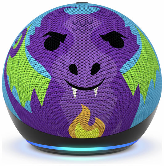 Amazon Echo Dot Kids 5th Gen Smart Speaker with Alexa-Dragon