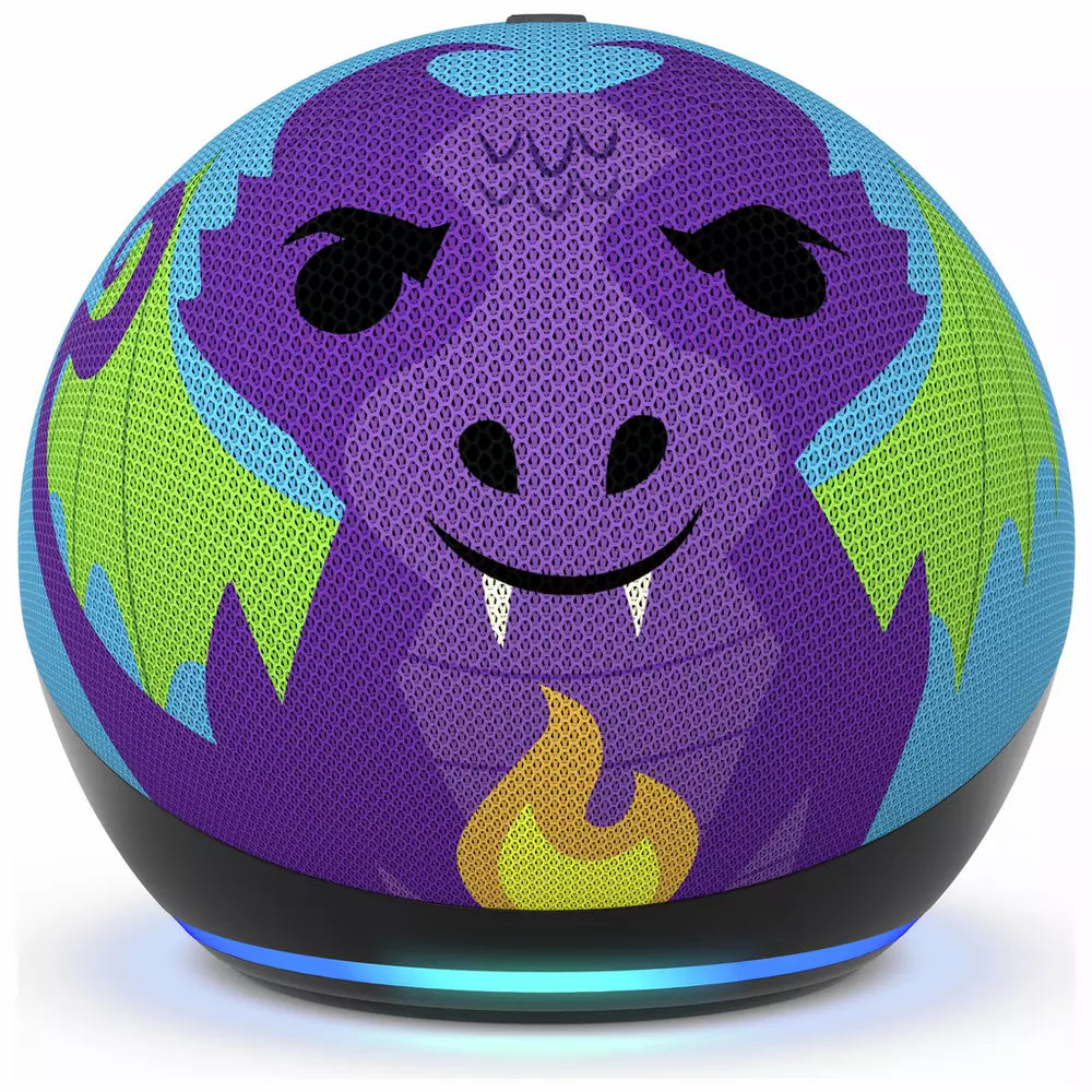 Amazon Echo Dot Kids 5th Gen Smart Speaker with Alexa-Dragon