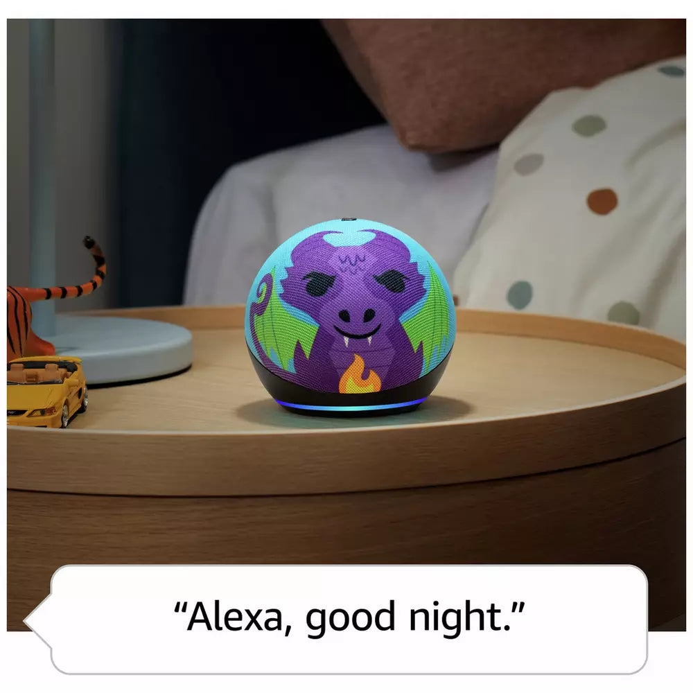 Amazon Echo Dot Kids 5th Gen Smart Speaker with Alexa-Dragon