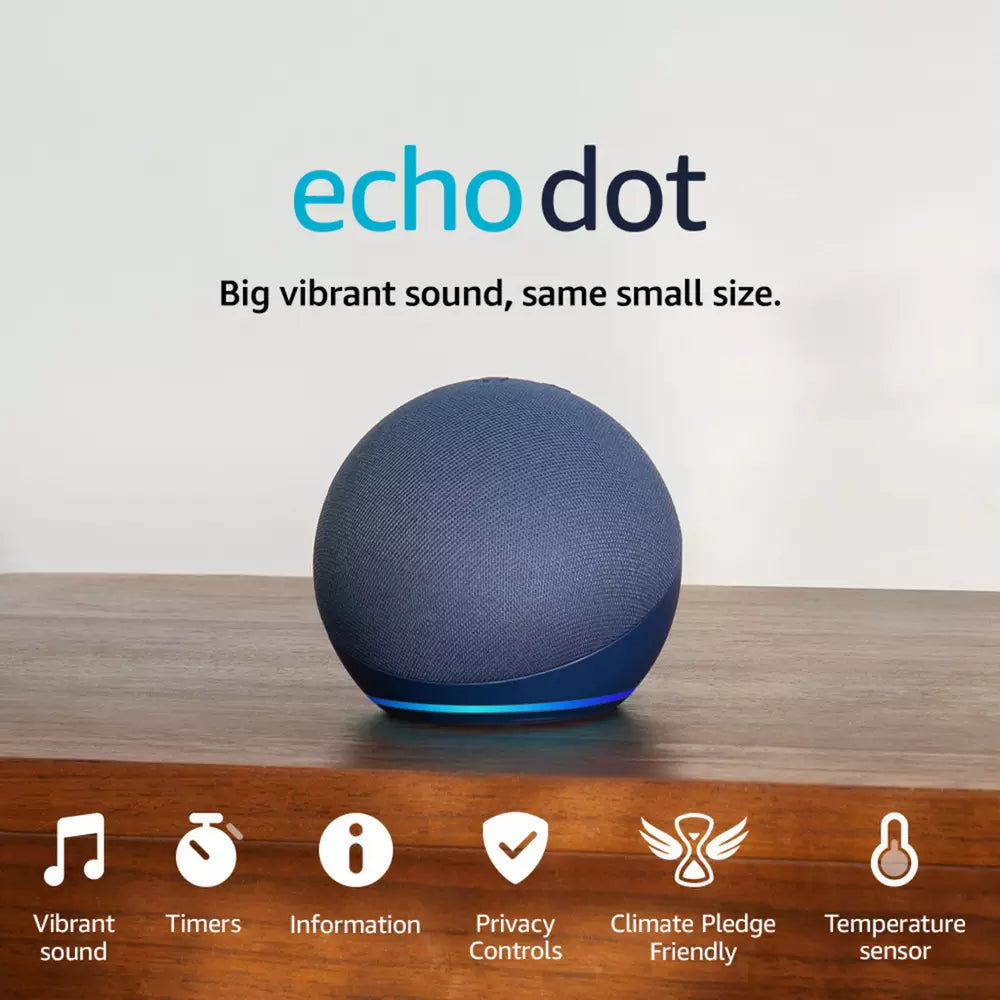 Amazon Echo Dot 5 Smart Speaker with Alexa - Blue
