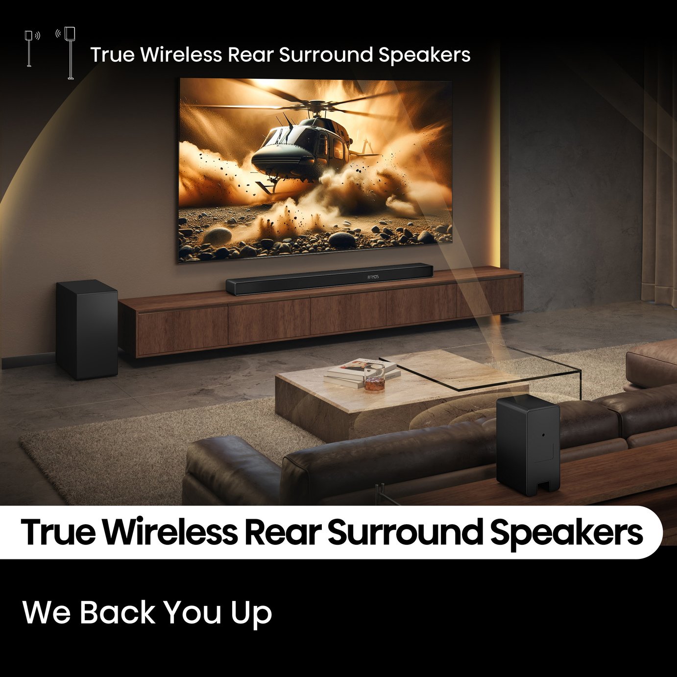 Hisense AX5140Q 5.1.4Ch Bluetooth Soundbar with Wireless Sub