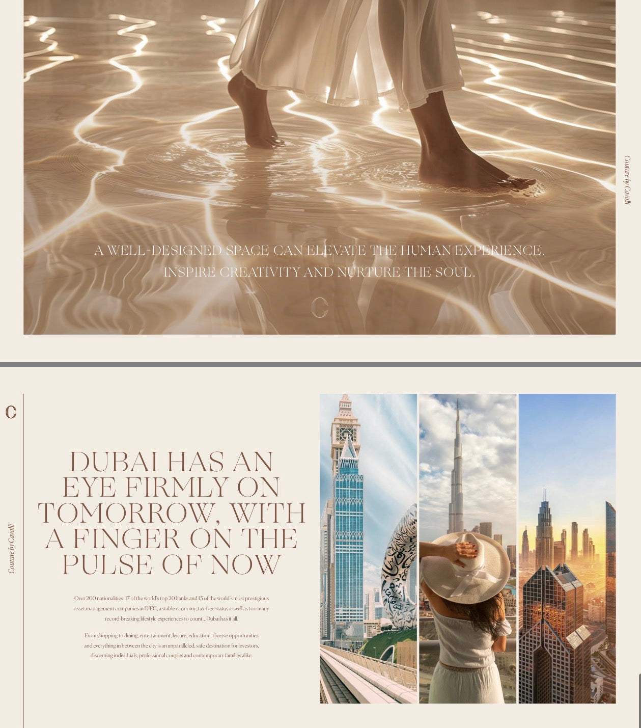 Couture by Cavali — 3 4 5 6 Bedroom Ultra Luxury Residences and Penthouses — Masterpiece Lifestyle Experience — Dubai UAE