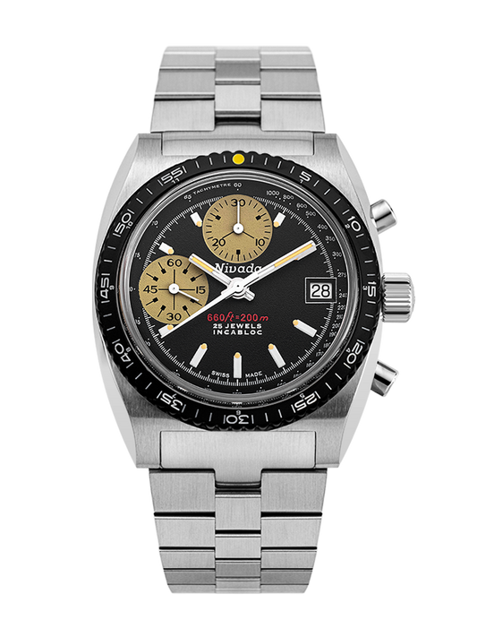 Nivada Grenchen Chronosport Yellow
