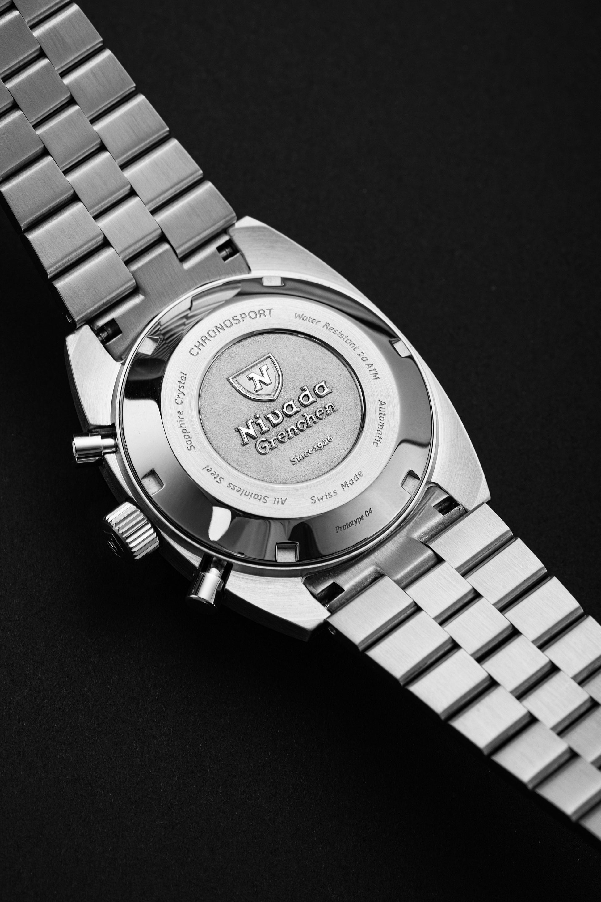 Nivada Grenchen Chronosport Yellow