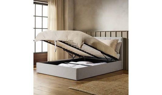 Habitat Halstead Small Double End Lift Ottoman Bed - Grey