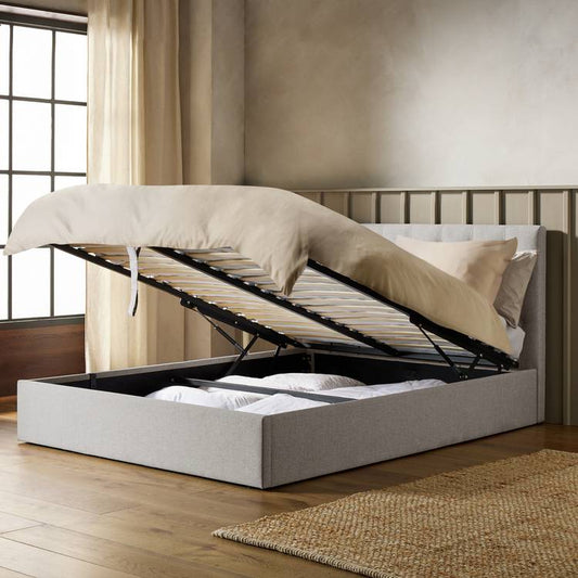 Habitat Halstead Small Double End Lift Ottoman Bed - Grey