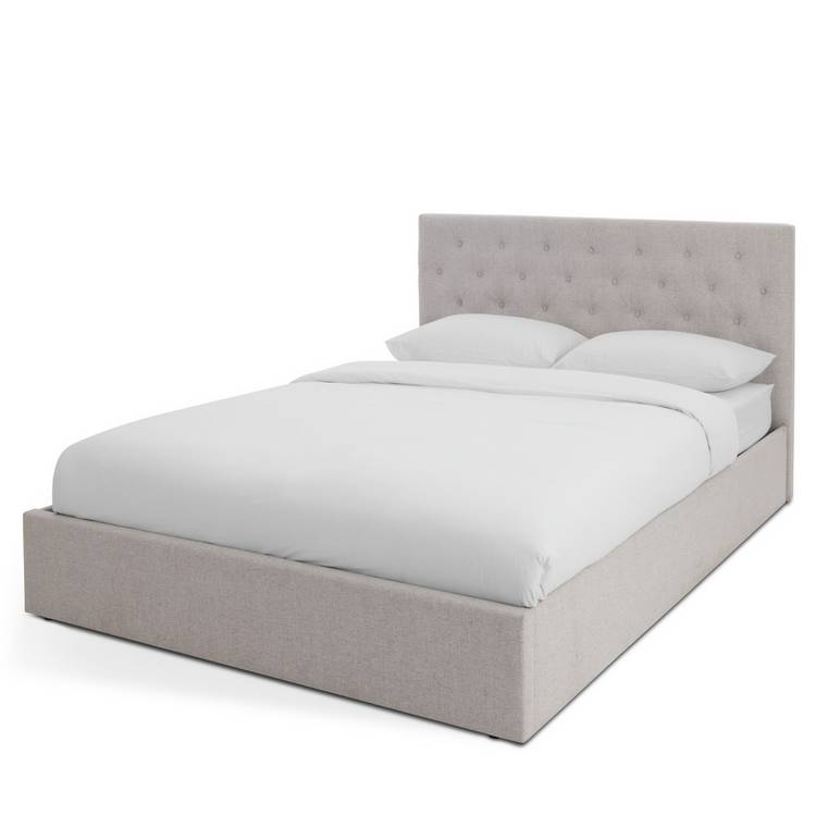 Habitat Halstead Small Double End Lift Ottoman Bed - Grey