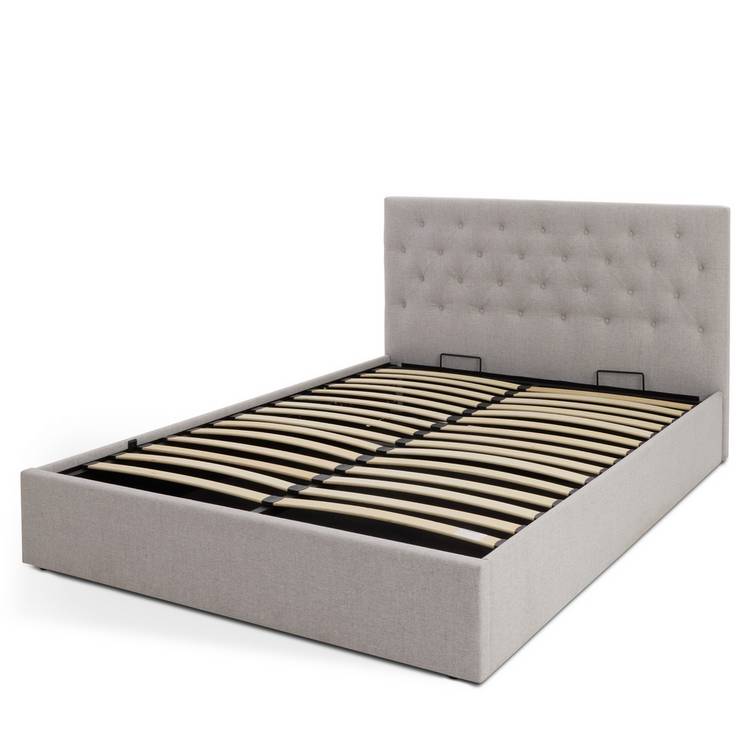 Habitat Halstead Small Double End Lift Ottoman Bed - Grey