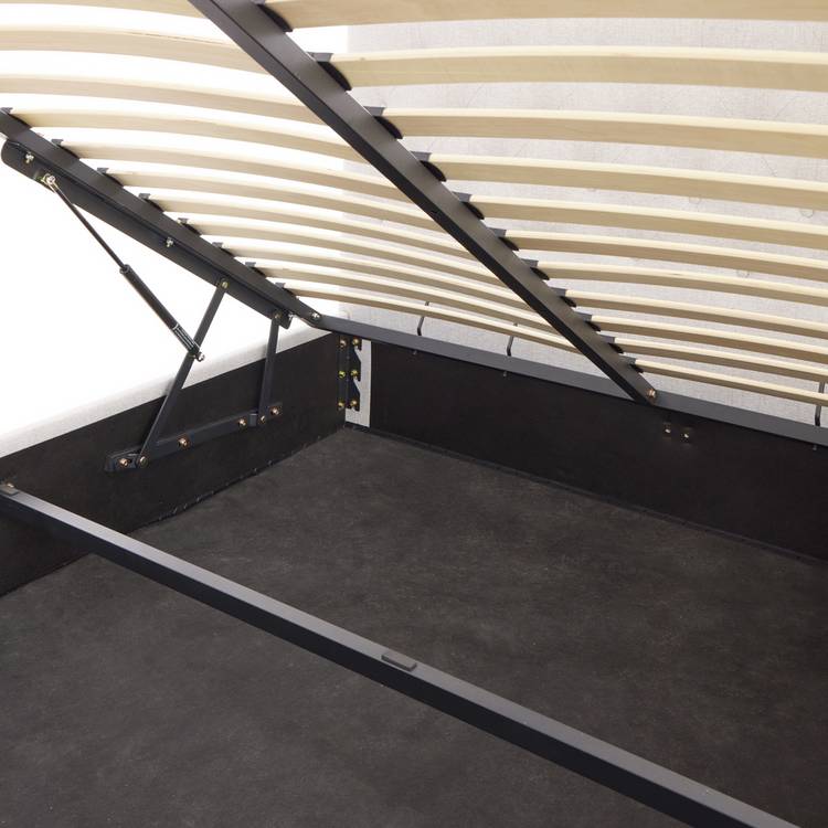 Habitat Halstead Small Double End Lift Ottoman Bed - Grey