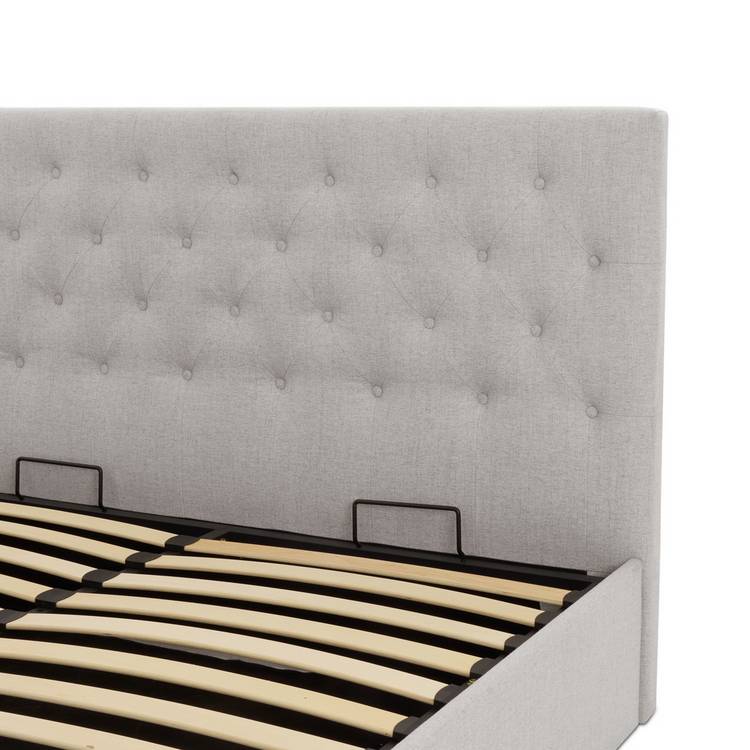 Habitat Halstead Small Double End Lift Ottoman Bed - Grey