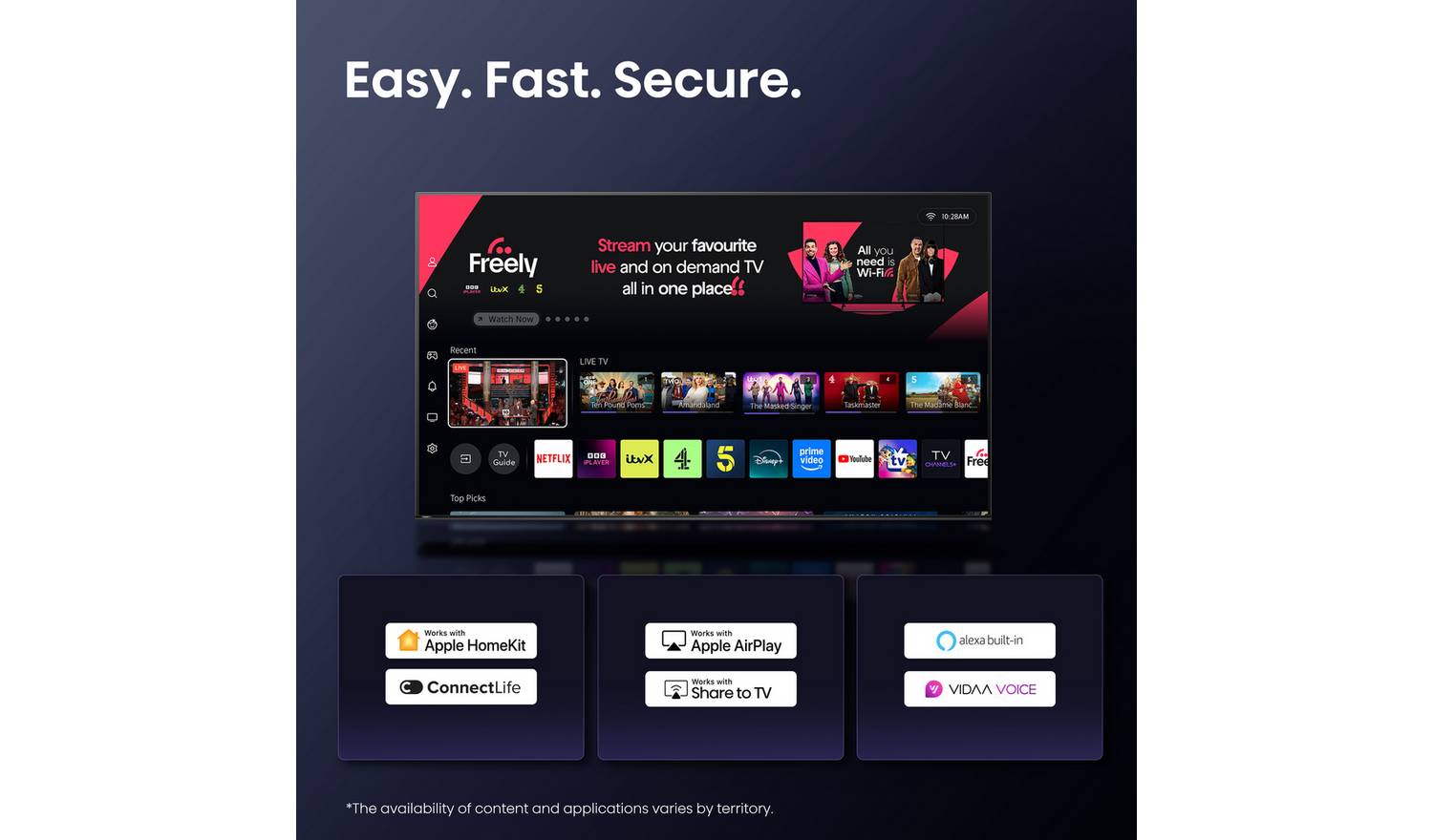 Hisense 85 Inch 85E7QTUK Smart 4K UHD HRD QLED Freely TV