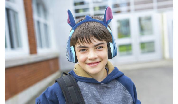 Disney Stitch 2-way Bluetooth Kids On Ear Headphone - Blue
