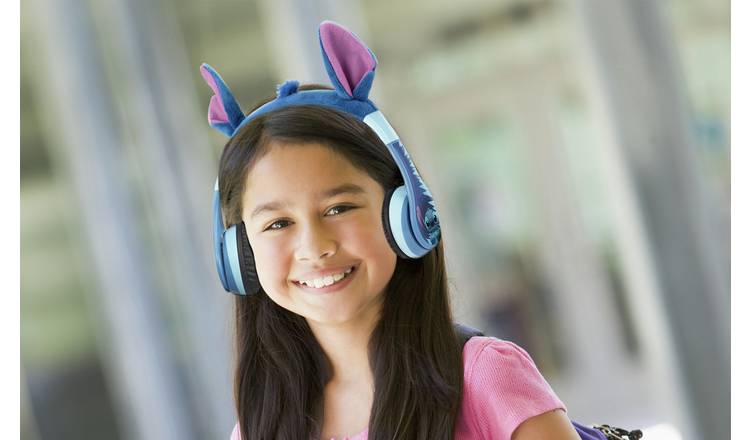 Disney Stitch 2-way Bluetooth Kids On Ear Headphone - Blue