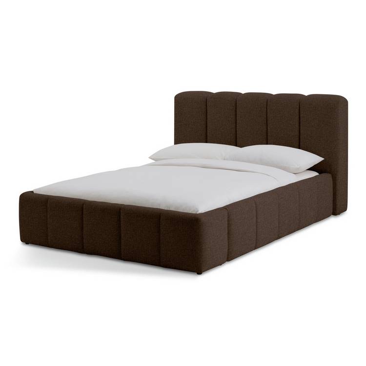 Habitat Malone Double End Lift Ottoman Bed - Brown