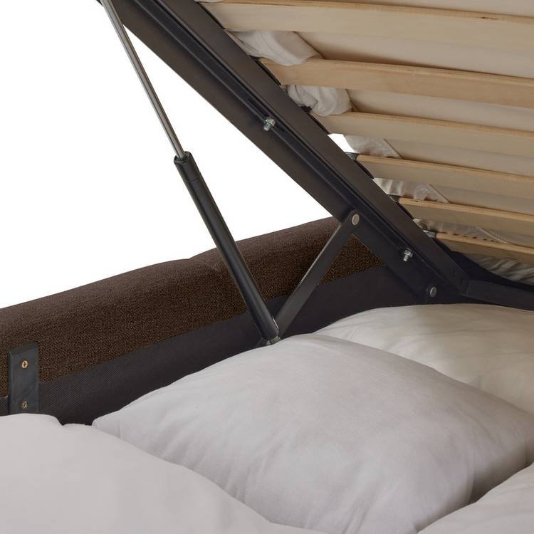 Habitat Malone Double End Lift Ottoman Bed - Brown