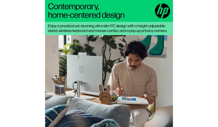 HP 24-cr0062na 24in i3 N300 8GB 512GB All-in-One PC