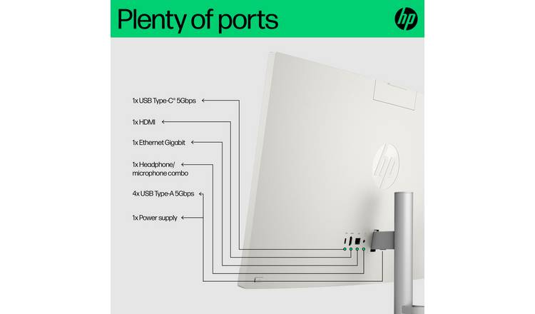 HP 24-cr0062na 24in i3 N300 8GB 512GB All-in-One PC
