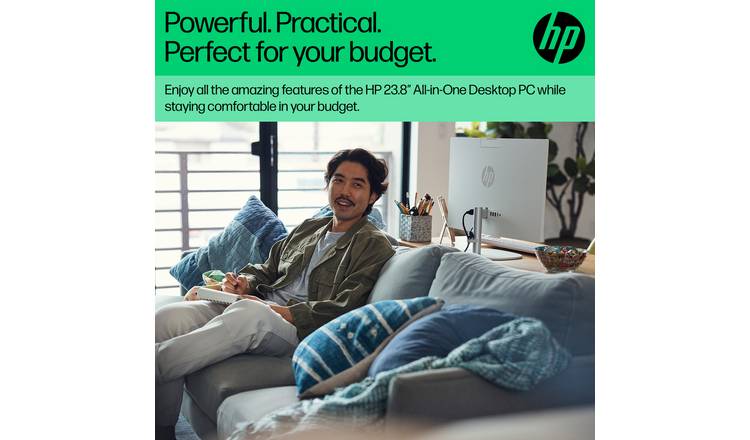HP 24-cr0062na 24in i3 N300 8GB 512GB All-in-One PC