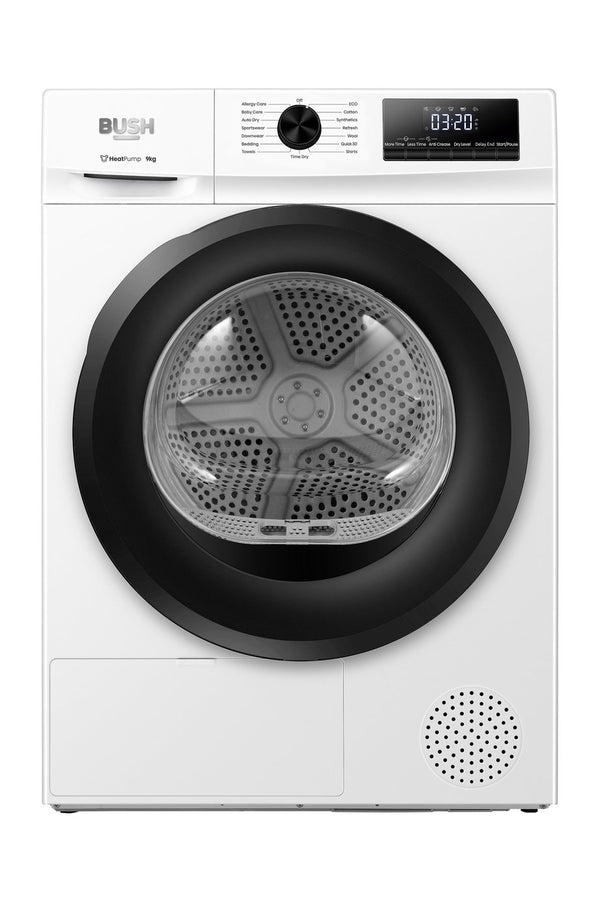 Bush TDHP9KG2025 9KG Heat Pump Tumble Dryer - White