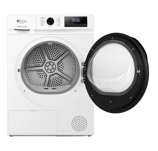 Bush TDHP9KG2025 9KG Heat Pump Tumble Dryer - White