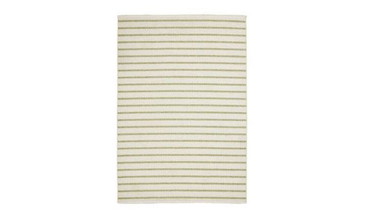 Habitat Stripe Green Flatweave Rug - 120x170cm