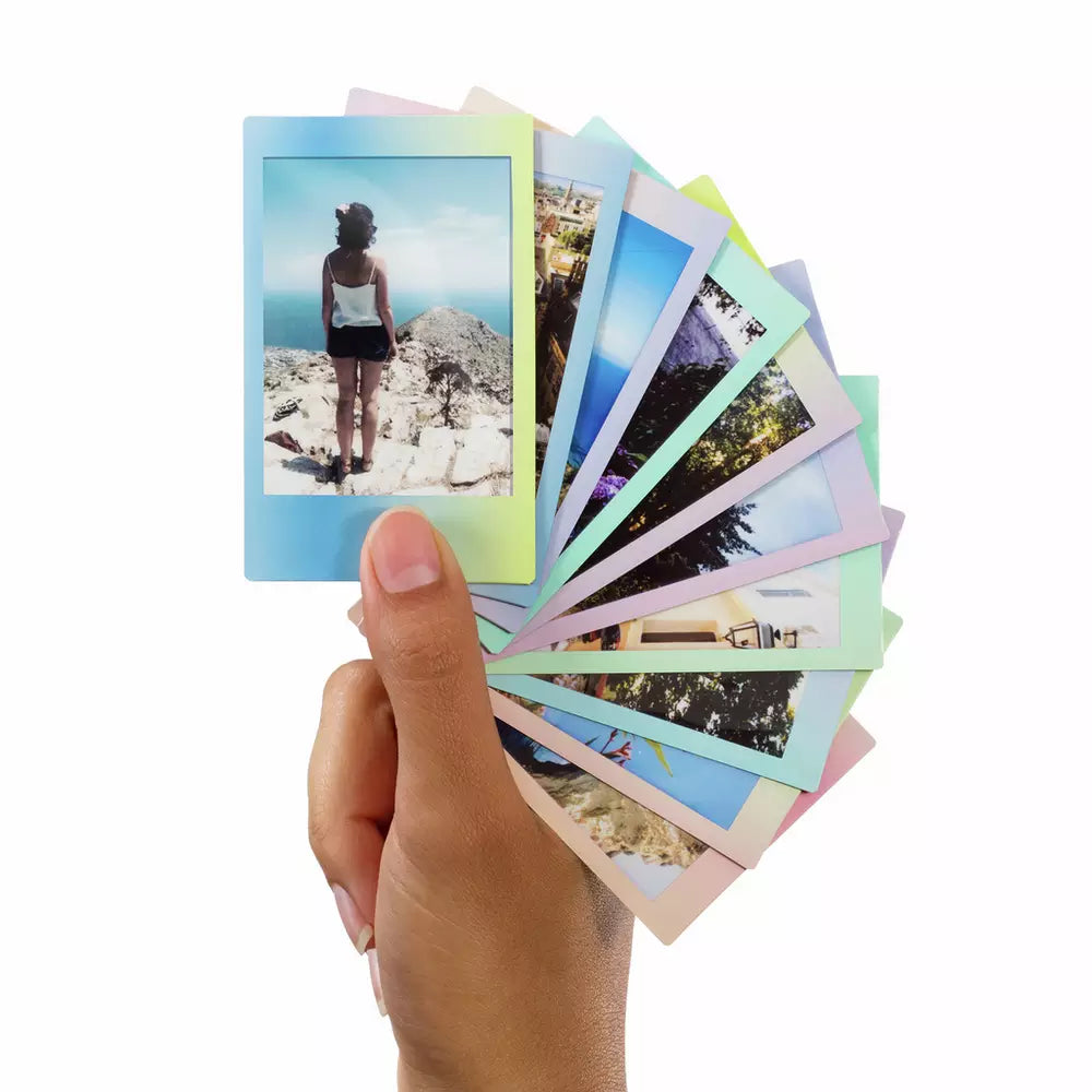 instax Mini 12 Instant Camera Bundle - Clay White
