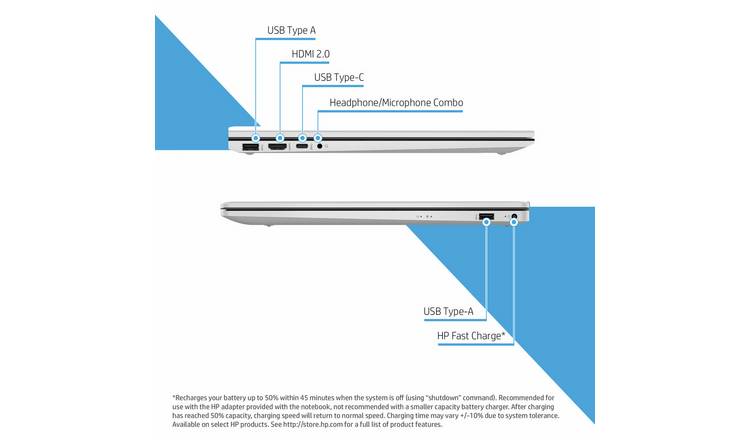 HP 17-cn3007na 17in Intel Core i3 8GB 512GB Laptop - Silver