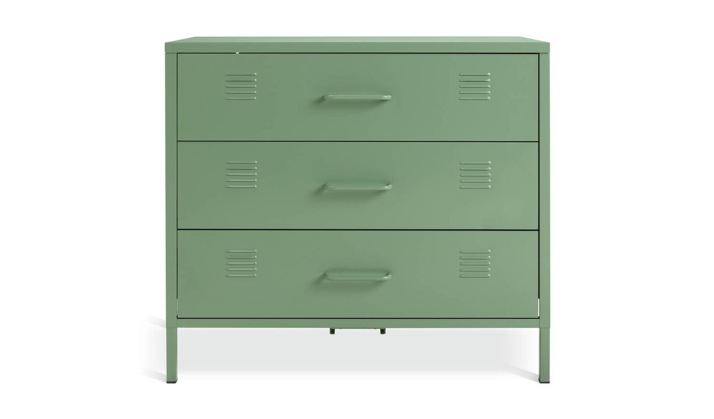 Habitat Stevie 3 Drawer Chest - Green