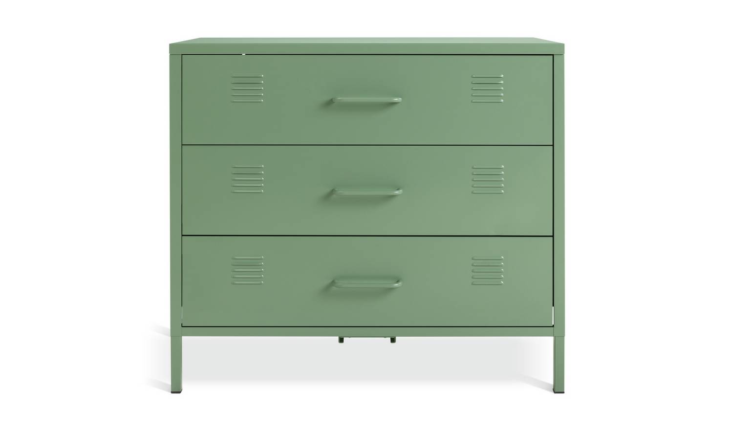Habitat Stevie 3 Drawer Chest - Green
