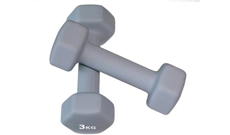 Pro Fitness Neoprene Dumbbells - 2 x 3kg