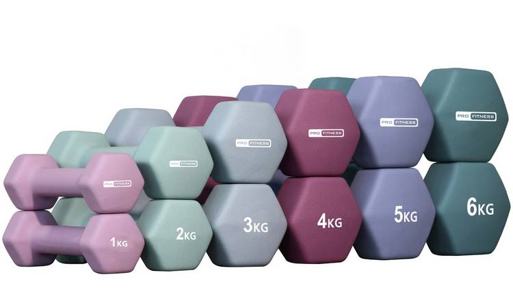 Pro Fitness Neoprene Dumbbells - 2 x 3kg