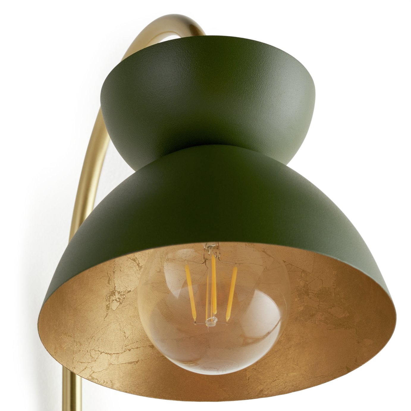 Habitat Citrine Metal Wall Light - Green