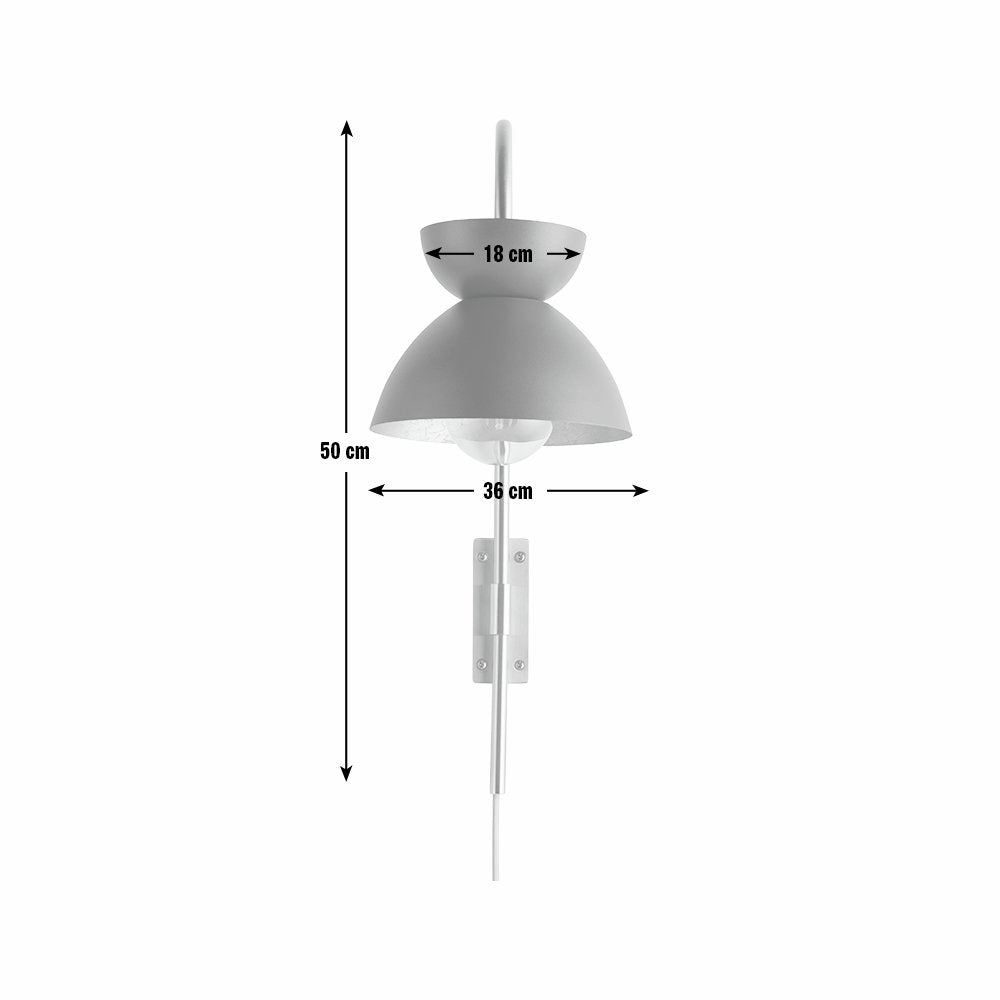 Habitat Citrine Metal Wall Light - Green