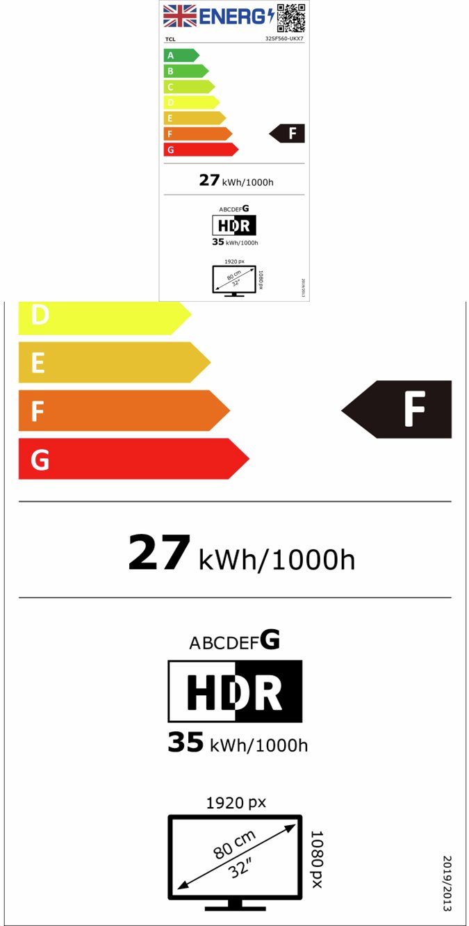TCL 32 Inch 32SF560-UK Smart FHD HDR QLED Freely TV