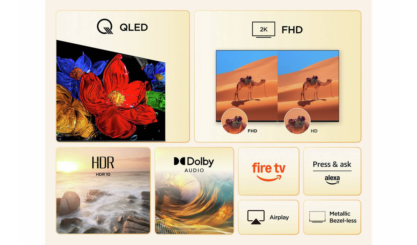 TCL 32 Inch 32SF560-UK Smart FHD HDR QLED Freely TV