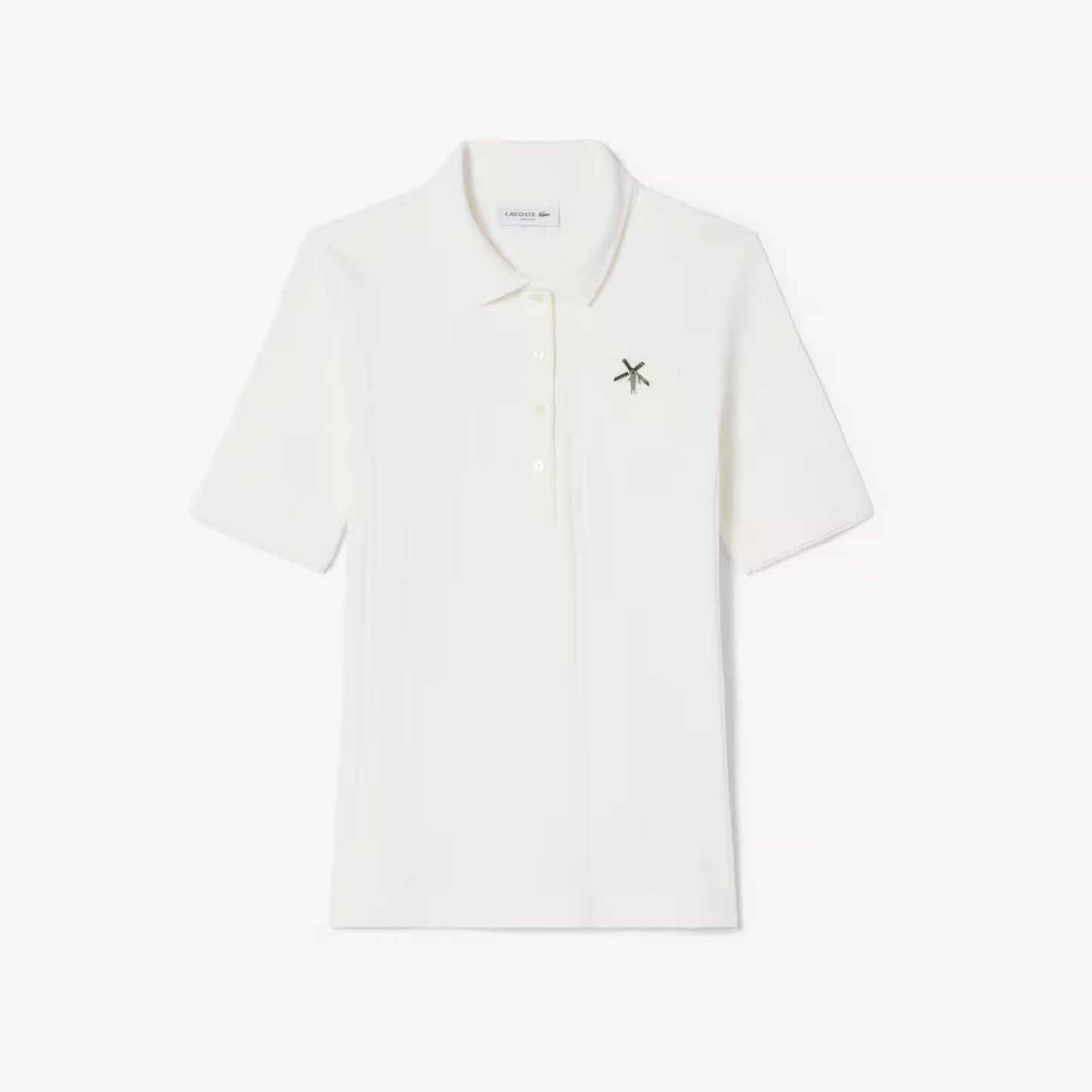 Slim Fit Pointelle Branded L.12.D Polo Shirt