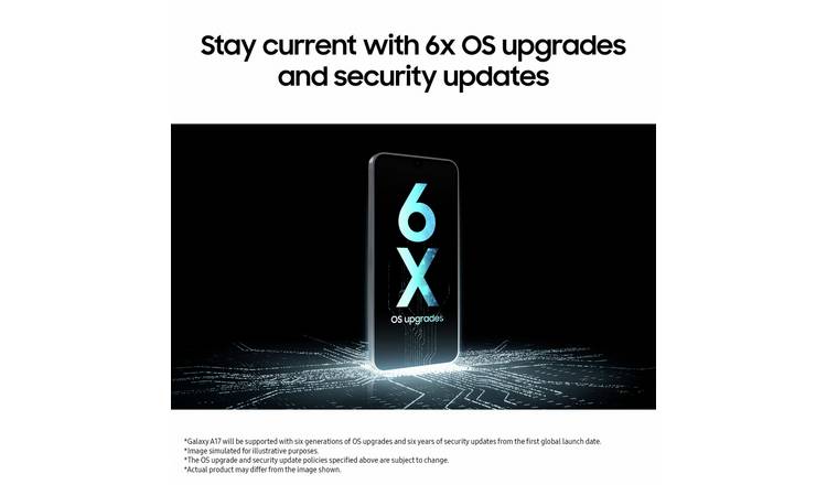 SIM Free Samsung Galaxy A17 4G 128GB AI Mobile Phone - Black