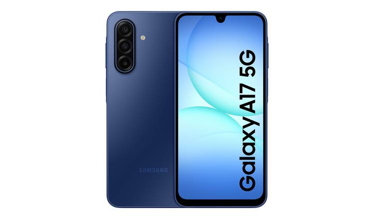 SIM Free Samsung Galaxy A17 5G 128GB AI Mobile Phone - Blue