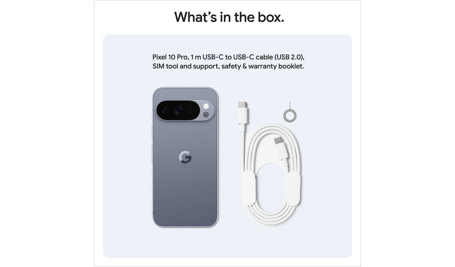 SIM Free Google Pixel 10 Pro 5G 256GB AI Phone - Obsidian