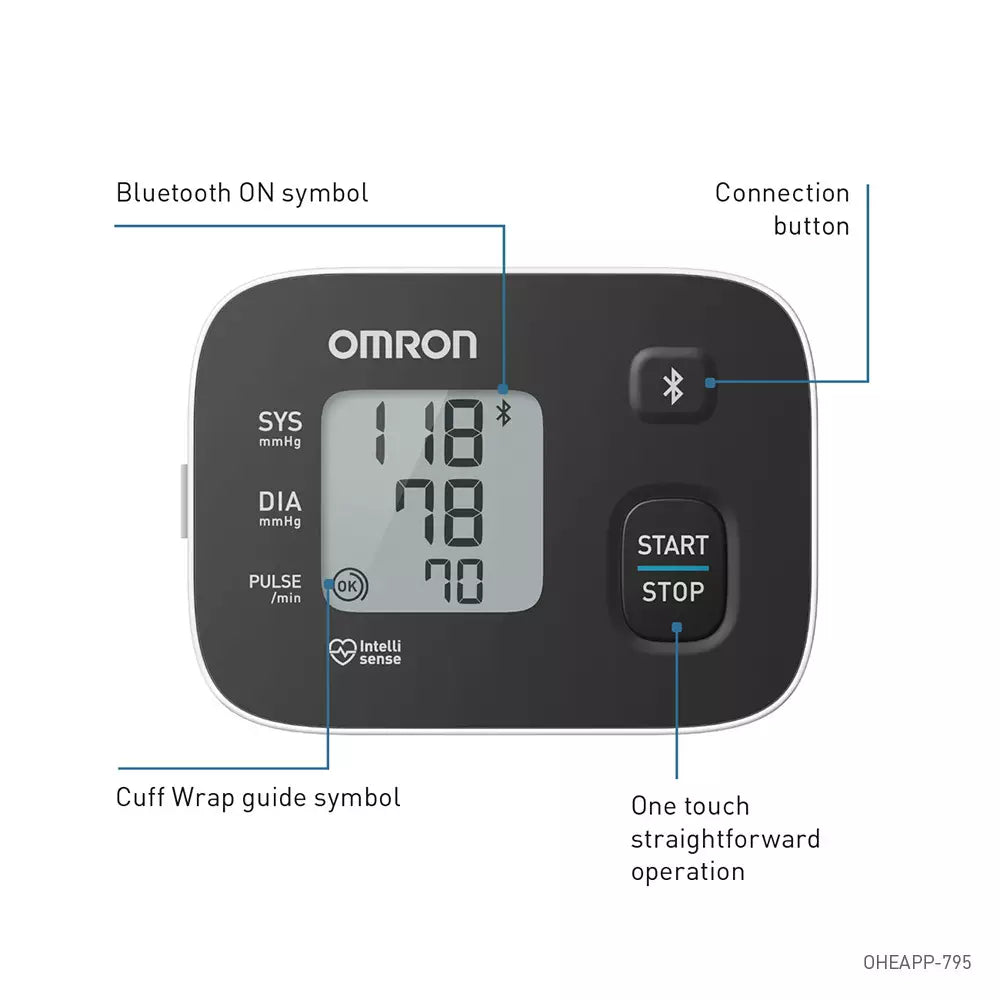Omron RS3 Connected Wrist Blood Pressure Monitor