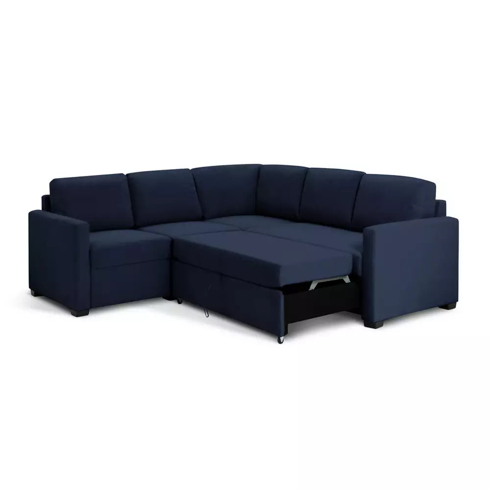 Habitat Reagan Fabric Corner Sofa Bed - Navy