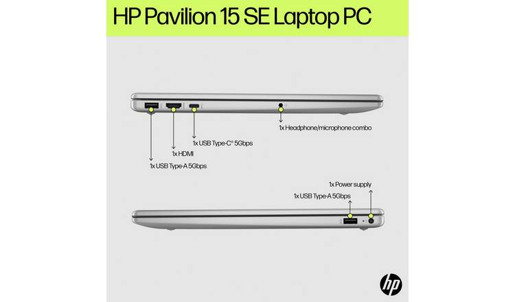 HP 15-fd0073na 15.6in Intel Core i3 8GB 512GB Laptop