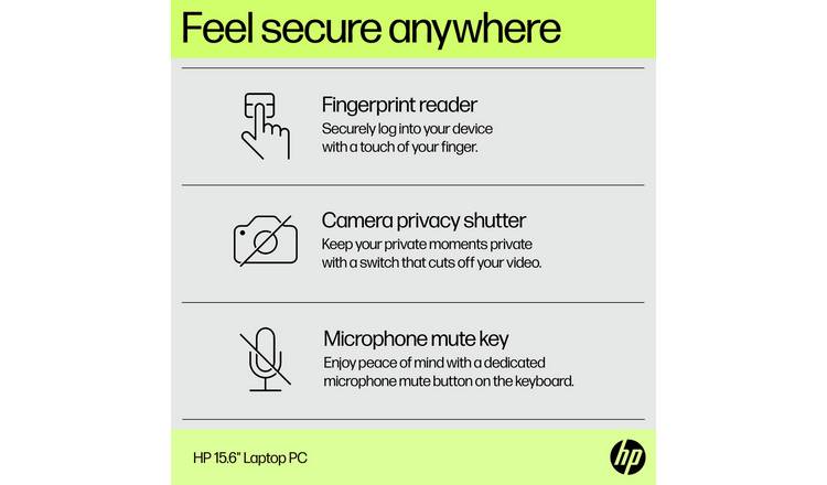 HP 15-fd0073na 15.6in Intel Core i3 8GB 512GB Laptop
